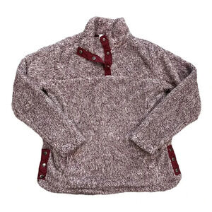 Isela Sport Burgundy Plush Sweater S